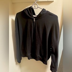 Black Cropped ‘GARAGE’ Hoodie